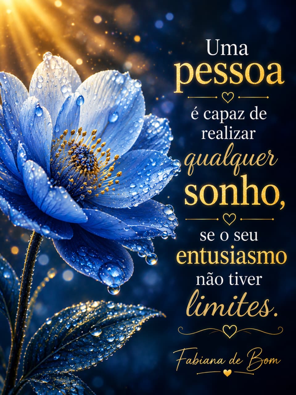 Uma pessoa é capaz de realizar qualquer sonho